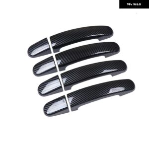 フォード トランジット カスタム トルネオ カスタム 2013-2017 カーボン クローム カー ドアハンドル カバー トリム オーバーレイ スタイリング - Carbon Fiber