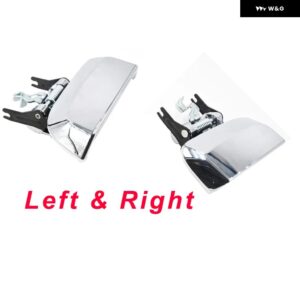 ブラック/シルバー リア左/右 アウター ドアハンドル 日産 パスファインダー R51 2005-2013 - S- Left and Right