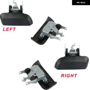 ブラック/シルバー リア左/右 アウター ドアハンドル 日産 パスファインダー R51 2005-2013 - Black Left and right