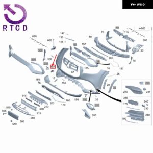 フロントトレーラーカバー フロント バンパー カバー 下 A1678850806 A1678851706 メルセデスベンツ GLS X167 2019- - plating - Below