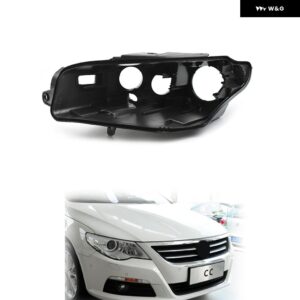 フォルクスワーゲン パサート CC 2008-2012 バックベース カー ヘッドライト ハウジング ベース プラスチック ブラックハウス 4ドア - Pair