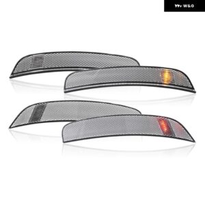 フィアット 500 スポーツ 2012-2017 500E 2013-2019 FR アンバー レッド バンパー OEM フェンダー サイド マーカーライト オートウィンカー インジケーター - Clear Lens