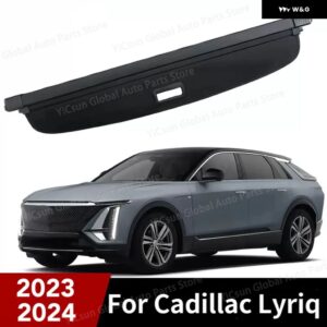 2023 2024 キャデラック リリック アクセサリー 格納式 トランク カーゴカバー プライバシー セキュリティ スクリーン ラゲッジ シールド シェード オート - canvas