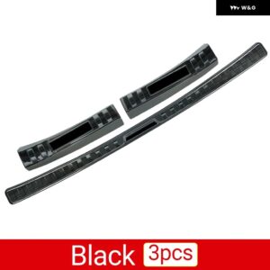 トヨタ RAV4 2019 - 24 XA50 ハイブリッド トランク カバー テールゲートガード リア バンパー スカッフ シルプレート アクセサリー - black