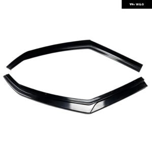 光沢 黒車フロントロア バンパー スポイラー チン リップスプリッター ディフューザー デフレクターガード2009 - 2017 VW フォルクスワーゲン ポロ6R 6C - Glossy Black