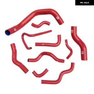 シリコン ラジエーター ホースキット 日産 シルビア 200SX 240SX S13 S14 S15 SR20DET 10個 - K8-123 K8-122 RED