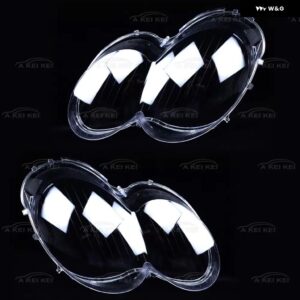 ヘッドランプ レンズ 交換用 ランプシェード メルセデス ベンツ SL クラス W230 2004 - 07 車 ヘッドライト シェル - 2pcs pair light