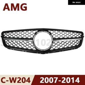 2007-2014 W204 C クラス メルセデス ベンツ C180 C200 C250 C300 C43 AMG GT フロント バンパー グリル フード グリル - W204 07-14 AMG BKSR