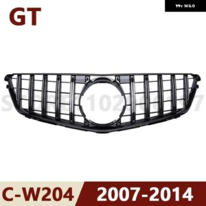 2007-2014 W204 C クラス メルセデス ベンツ C180 C200 C250 C300 C43 AMG GT フロント バンパー グリル フード グリル - W204 07-14 GT Silver