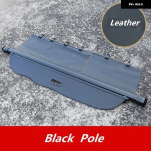 トヨタ ランドクルーザー プラド 7人乗り トランク カーゴカバー LC150 FJ150 2010-2022 格納式カーゴカバー ラゲッジ キャリア カーテン - 7 Seat Black Leather