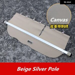 トヨタ ランドクルーザー プラド 7人乗り トランク カーゴカバー LC150 FJ150 2010-2022 格納式カーゴカバー ラゲッジ キャリア カーテン - 7 Seat Beige Canvas