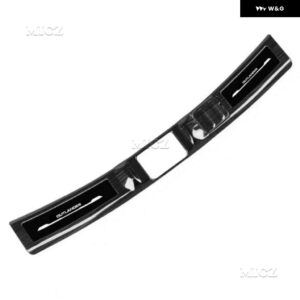 カーアクセサリー 三菱 アウトランダー 2013-2018 ステンレス トランク スレッショルド ガードプレート 傷防止 - Black brushed B
