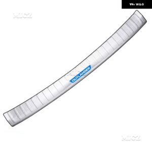 カーアクセサリー 三菱 アウトランダー 2013-2018 ステンレス トランク スレッショルド ガードプレート 傷防止 - Silver Brushed C