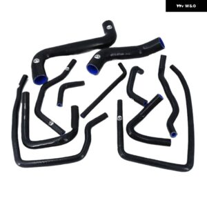 シリコン ラジエーター クーラントホースキット スバル インプレッサ GGB GDB 2.0 STI VER 7 VER8 VER9 00-09 - K8-94 BLACK