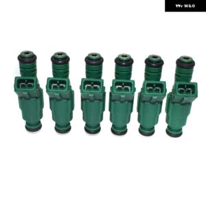 42ポンド燃料 インジェクター コネクタ付き アウディ 1.8T BMW 1.9L FORD CHRYSLER 2.0L 2.3L 2.4L 440CC 0 280 155 968 0280155968 0280156127 - Fuel Injector 6PCS