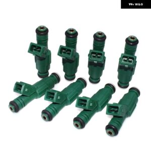 42ポンド燃料 インジェクター コネクタ付き アウディ 1.8T BMW 1.9L FORD CHRYSLER 2.0L 2.3L 2.4L 440CC 0 280 155 968 0280155968 0280156127 - Fuel Injector 8PCS
