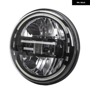 7インチ LED ヘッドライト ビーム DRL ハーレー ツーリング ロードキング ストリートグライド スペシャル ファットボーイ 4.5インチ フォグランプ - black