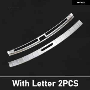 カーアクセサリー VOLKSWAGEN TERAMONT 2017-2024 ステンレス スレッショルドガード トランク スレッショルドガード 傷防止 - Silver Brushed A