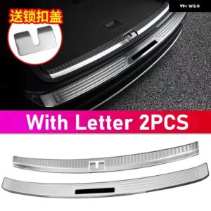 カーアクセサリー VOLKSWAGEN TERAMONT 2017-2023 ステンレス スレッショルドガード トランク スレッショルドガード 傷防止 - Silver Brushed A