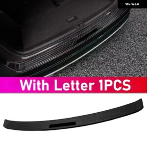 カーアクセサリー VOLKSWAGEN TERAMONT 2017-2023 ステンレス スレッショルドガード トランク スレッショルドガード 傷防止 - Black brushed C