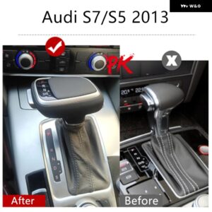 アウディ A6 C7 A4 B7B5 Q5 A5 Q7A7 ギアスティック オートマチックギア ボックス ハンドル カーアクセサリー ギア シフト ノブ 内装パーツ ギア レバー - Audi S7 S5 2013