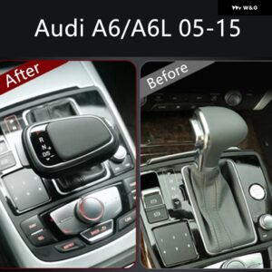 アウディ A6 C7 A4 B7B5 Q5 A5 Q7A7 ギアスティック オートマチックギア ボックス ハンドル カーアクセサリー ギア シフト ノブ 内装パーツ ギア レバー - Audi A6 A6L 05-15