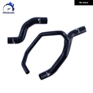 1993-1999 フィアット プント 1.4 GT ターボ エンジン シリコン ラジエーター クーラントホース チューブ パイプ キット - black