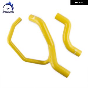 1993-1999 フィアット プント 1.4 GT ターボ エンジン シリコン ラジエーター クーラントホース チューブ パイプ キット - Yellow