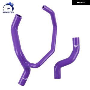 1993-1999 フィアット プント 1.4 GT ターボ エンジン シリコン ラジエーター クーラントホース チューブ パイプ キット - Purple