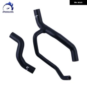1993-1999 フィアット プント 1.4 GT ターボ エンジン シリコン ラジエーター クーラントホース チューブ パイプ キット - Matt Black