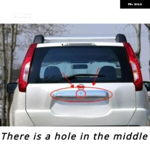 日産 X-TRAIL XTRAIL T31 2008-2013 ABSクロームリア トランク リッド トリム カバー トリム トランク リッドカバー トリム アクセサリー - Design 1