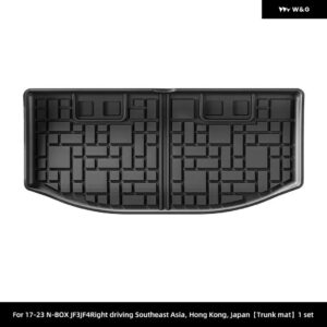 ホンダ N-BOX JF3 JF4 2017-2023 車用 トランク マット TPE フロアマット 全ウェザー型 滑り止め リア トランク マット カーゴライナー 汚れ防止 パッド - Trunk Mat