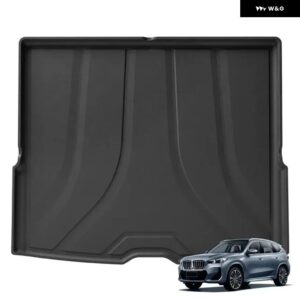 車 トランク マット BMW X1 2023 TPE 車用フロアマット 全ウェザー型 滑り止め リア トランク マット カーゴライナー シートバック 汚れ防止 パッド - Trunk Mat