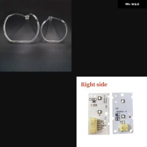 BMW X1 F48 F49 2016 - 19 車用 ヘッドライト DRL ライトガイドプレート ライトガイド チューブ 光源ボード チップボード - right headlight