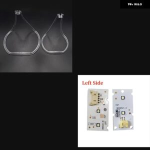 BMW X1 F48 F49 2016 - 19 車用 ヘッドライト DRL ライトガイドプレート ライトガイド チューブ 光源ボード チップボード - Left headlight