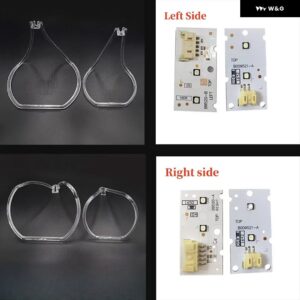 BMW X1 F48 F49 2016 - 19 車用 ヘッドライト DRL ライトガイドプレート ライトガイド チューブ 光源ボード チップボード - pair headlight