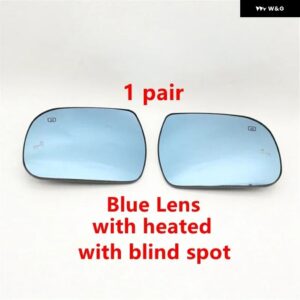 オートワイドアングルLEDヒーター付き ブラインド スポットウィングリアミラー ガラスレンズ トヨタ シエナ2011 - 18- - with bilnd spot Lamp