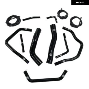 トヨタ ランドクルーザー HDJ80 1HD-T/FT 4.2L ターボ 1990-1997 シリコン ラジエーター ホース パイプ チューブ キット 1990 - 95 - K8-75-V BLACK