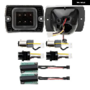 ラングラー YJ ウィンカーアッシー スイッチバック LED バンパー ウィンカー/DRL ランニング パーキング ライト ジープ ラングラー YJ 1987 1988-1995 - Clear Lens