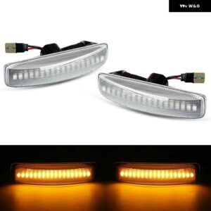 ランドローバー LR2 LR3 LR4 ディスカバリー 3/4 フリーランダー 2 レンジローバー スポーツ LED サイドマーカーランプ フェンダー ウィンカー アンバー - Clear Normal Amber