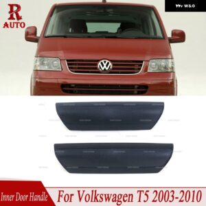 インナー ドアハンドル インテリア ドアハンドル カバー マウント フォルクスワーゲン T5 カーパーツ 2003-2008 2009 2010 7H0867180F 7H0867179B - 1pair black