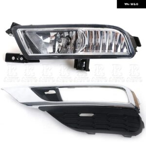 ホンダ CRVタイプ2015 2016 UK バージョン フォグランプ バンパー ドライビングランプ フォグランプ カバー グリル フレーム トリム キット スイッチ - Cover and Lamp-Left