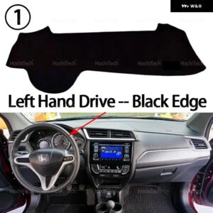 ホンダ BR-V BRV ブリオ 2015 - 20-2022 インテリア ダッシュボード カバー パッド サンプロテクション パッド UVカットマット - Left Hand Black