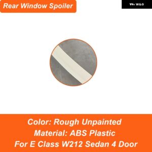 メルセデス ベンツ E クラス W212 E180 E200 E260 E300 E320 セダン 4ドア リア トランク リッド ダックテールルーフウィンドウ 車 ABS スポイラー ウィング - RF Unpainted
