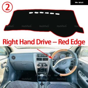 PERODUA VIVA 2007 08 09 10 2011 - 14 自動車 ダッシュボード カバー ダッシュマットボード パッド カーペットダッシュマット UVカットマット - Right Hand Red Edge