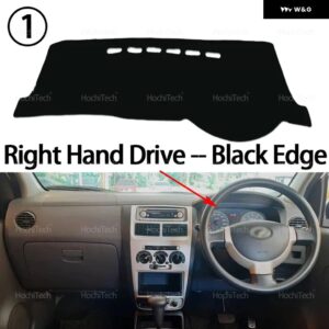 PERODUA VIVA 2007 08 09 10 2011 - 14 自動車 ダッシュボード カバー ダッシュマットボード パッド カーペットダッシュマット UVカットマット - Right Hand Black