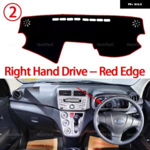 自動 ダッシュボード カバー ダッシュマットボード パッド カーペットダッシュマット抗 UV マットプロドゥア MYVI 2011 - 17 - Right Hand Red Edge