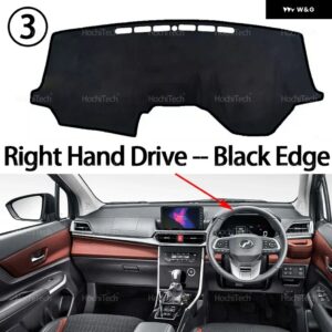 PERODUA ALZA W150 2022 2022 2023 2024 2025 オート ダッシュボード カバー ダッシュマットボード パッド カーペットダッシュマット UVカットマット - Right Hand Black