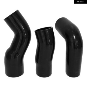 シリコンインタークーラーターボ パイプ ホース BMW E60 E61 5シリーズ 530D 525D 06-10 - black