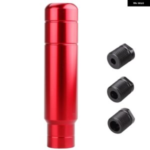 スタイル 13CM アルミ製 車用 ギア シフト ノブ シフター レバー ヘッド 汎用 カー マニュアル トランス ミッション RS-SFN128 - red